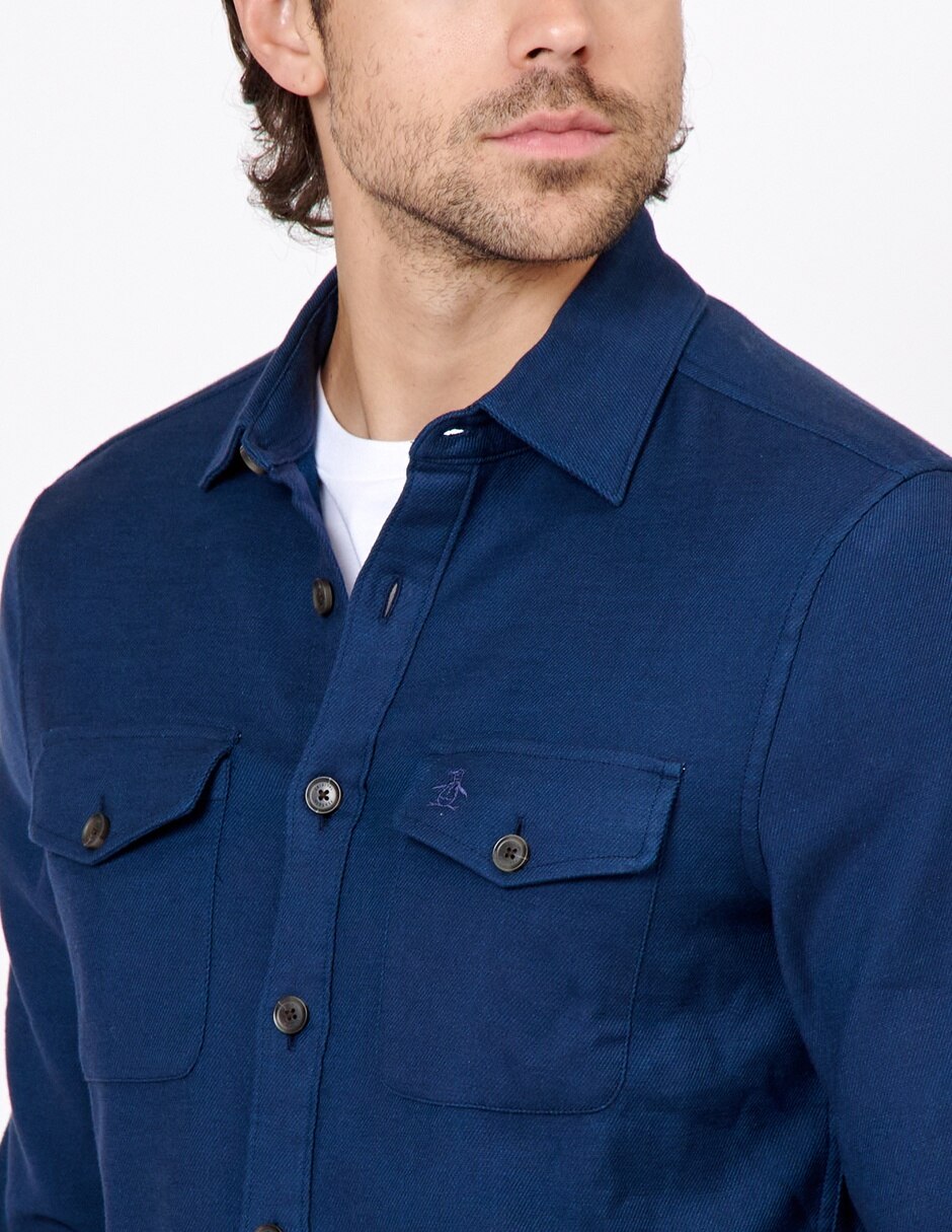 Camisa casual de algodón manga larga para hombre 2