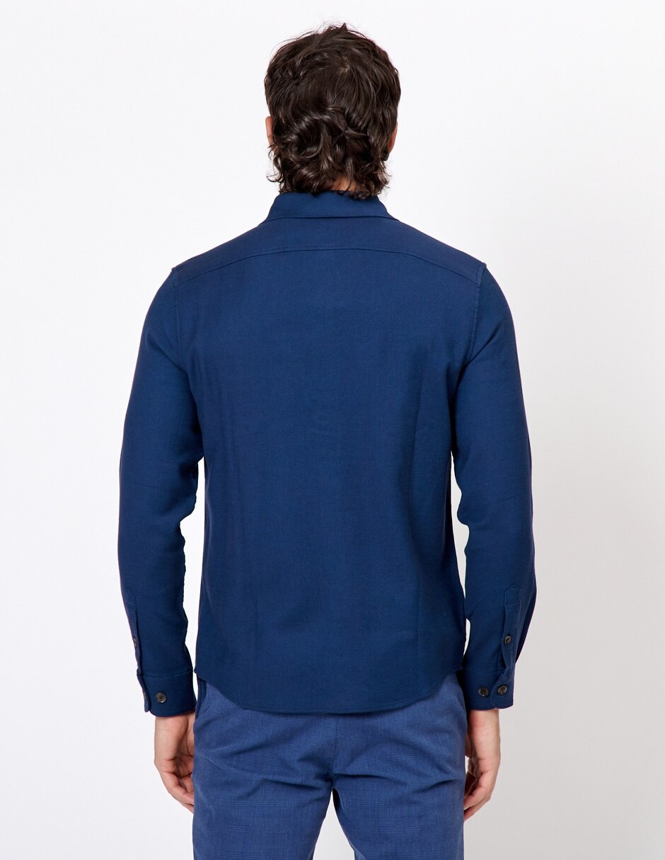 Camisa casual de algodón manga larga para hombre 3