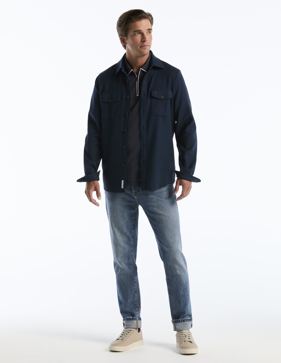 Camisa casual de algodón manga larga para hombre 4