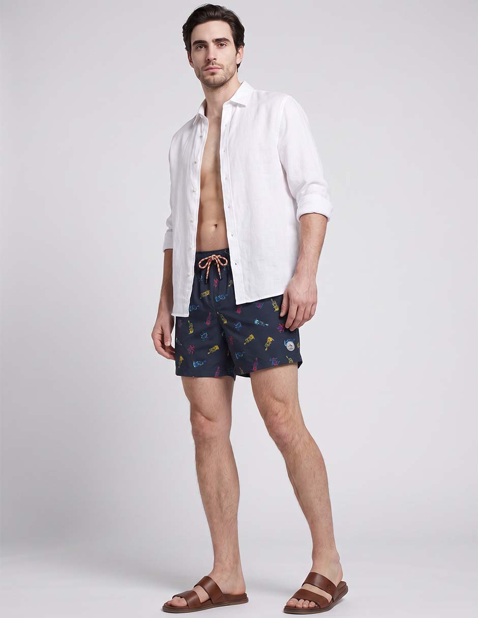 Traje de baño calzón de malla integrado para hombre 3