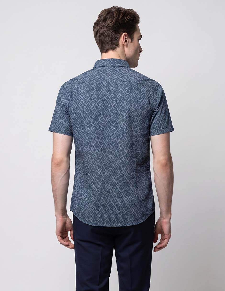 Camisa casual manga corta para hombre 2