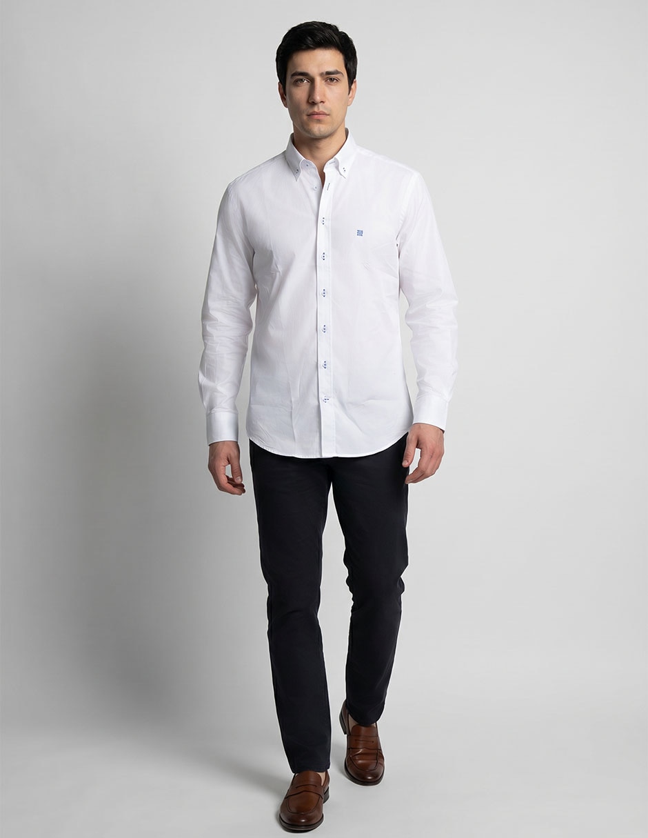Camisa casual givenchy de algodón manga larga para hombre