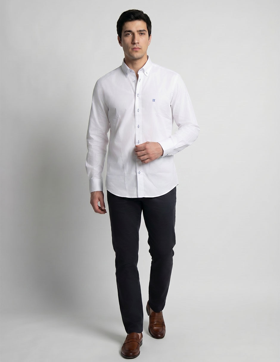 Camisa casual givenchy de algodón manga larga para hombre