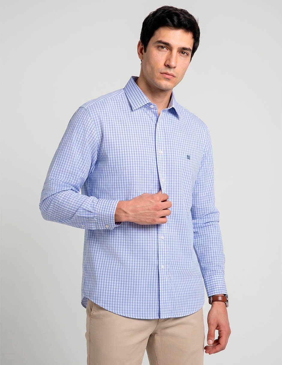 Camisa casual givenchy de algodón manga larga para hombre
