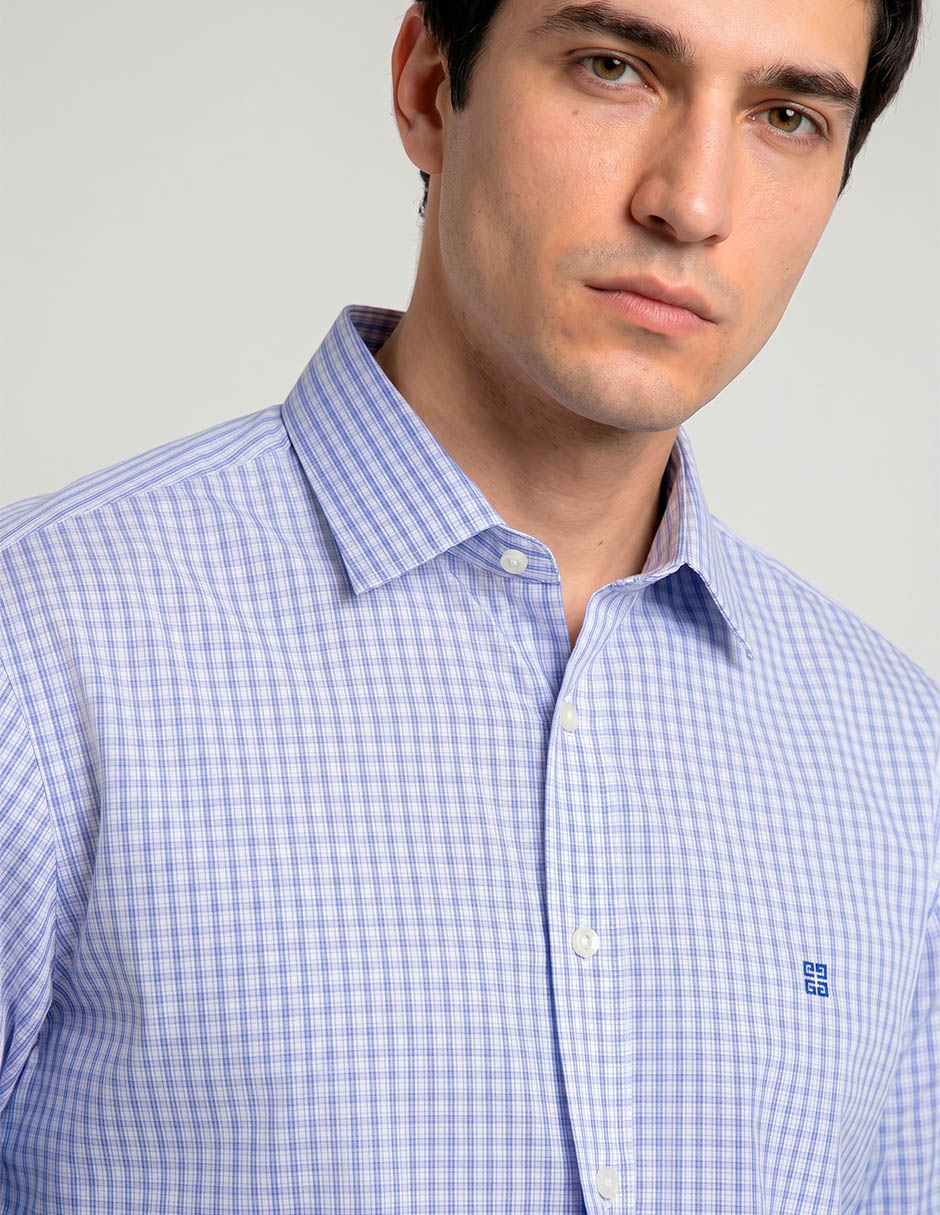 Camisa casual givenchy de algodón manga larga para hombre