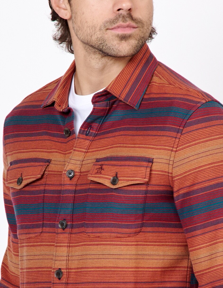 Camisa casual de algodón manga larga para hombre 2