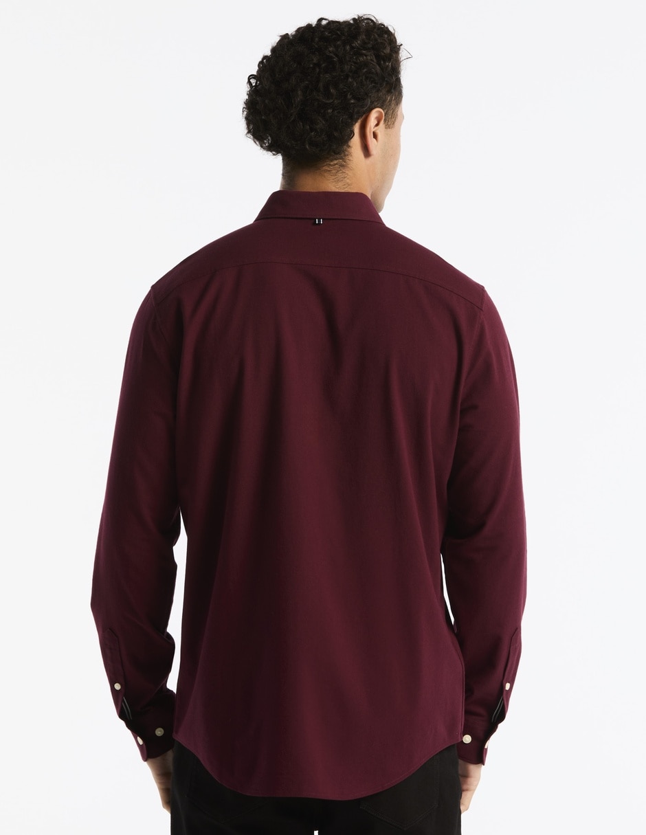 Camisa casual de algodón manga larga para hombre 2