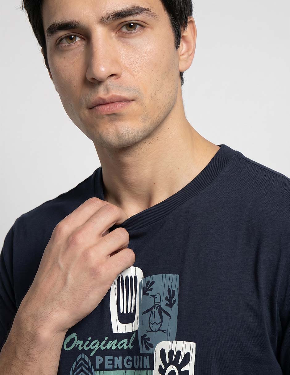 Playera Playeras Penguin Cuello Redondo Para Hombre 3
