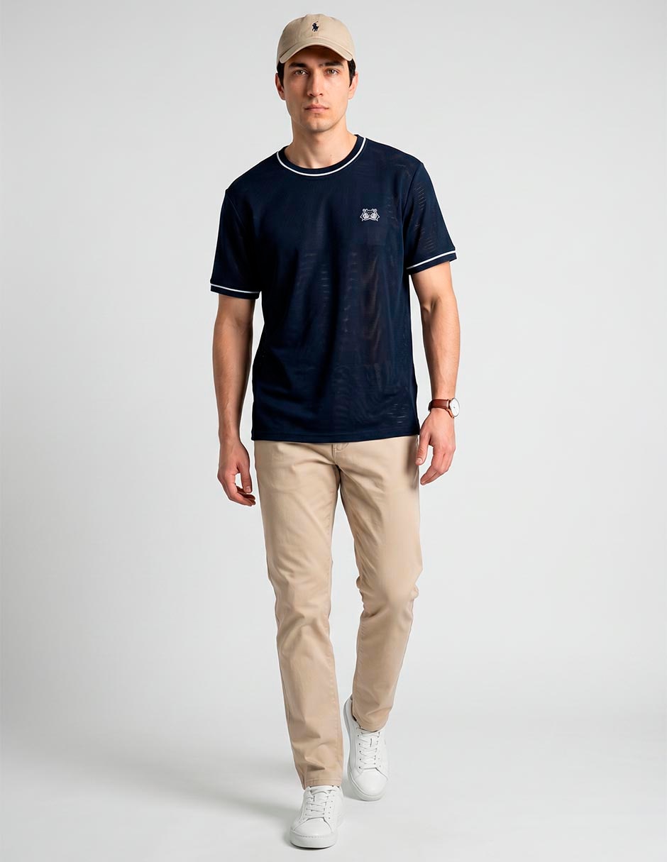 Playera cuello redondo para hombre