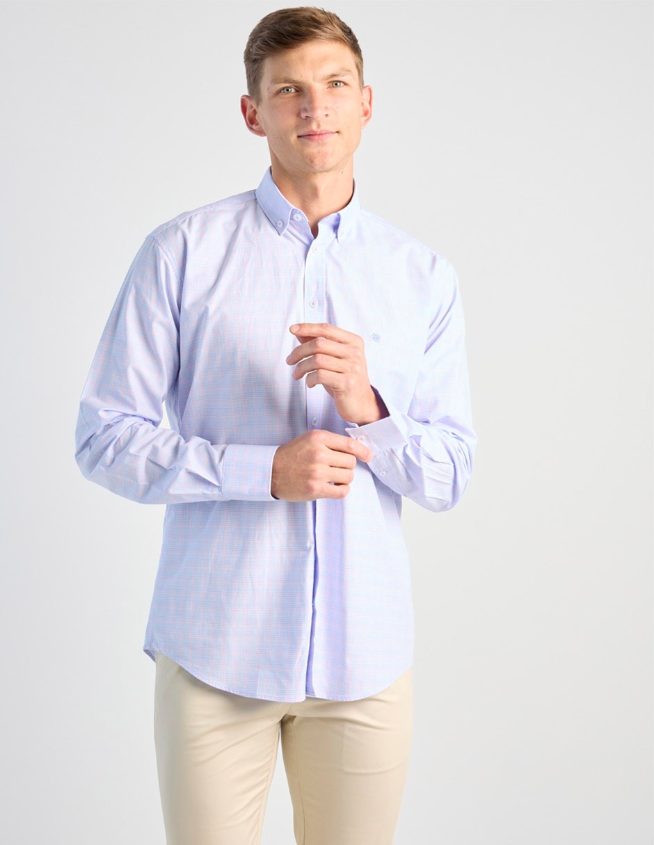 Camisa casual givenchy de algodón manga larga para hombre