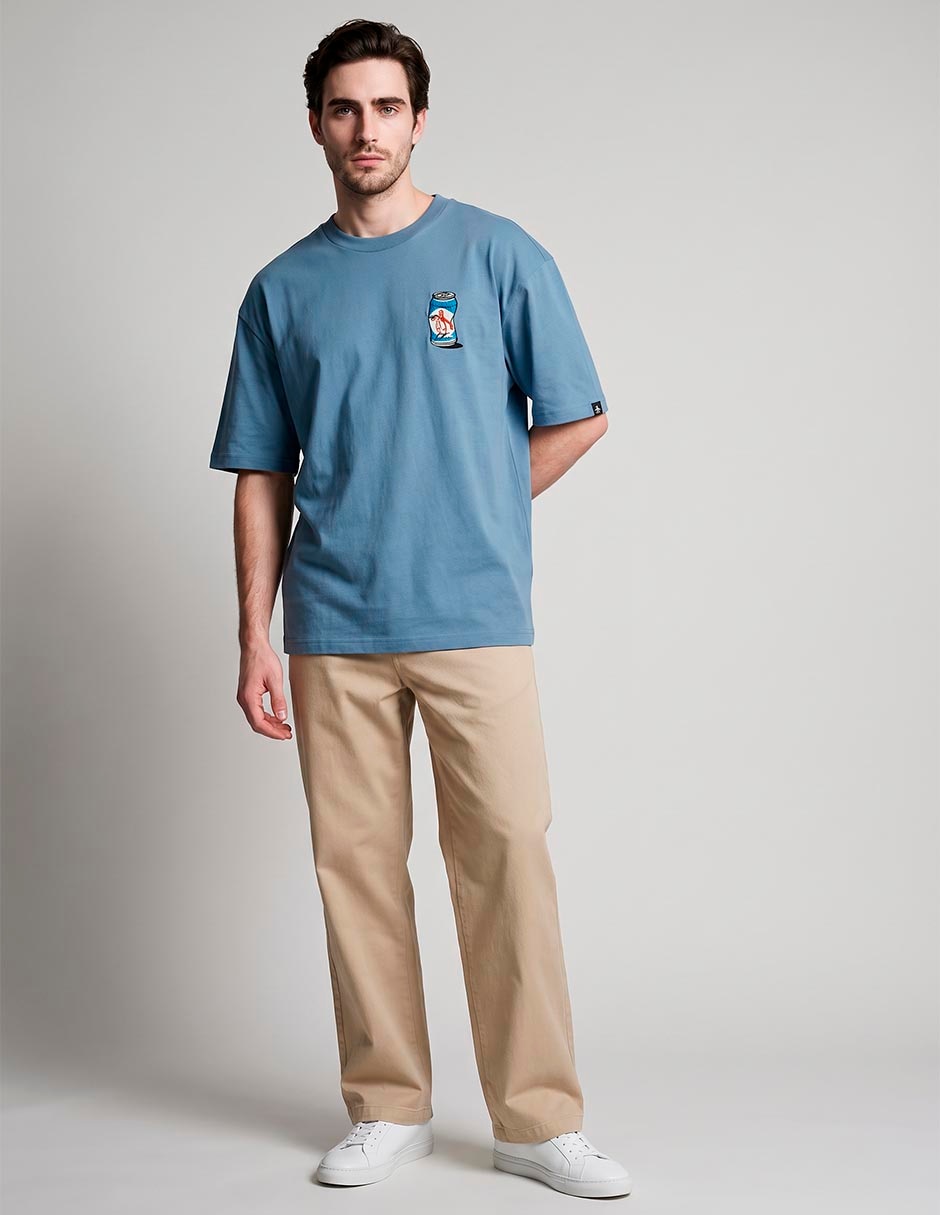 Playera cuello redondo para hombre