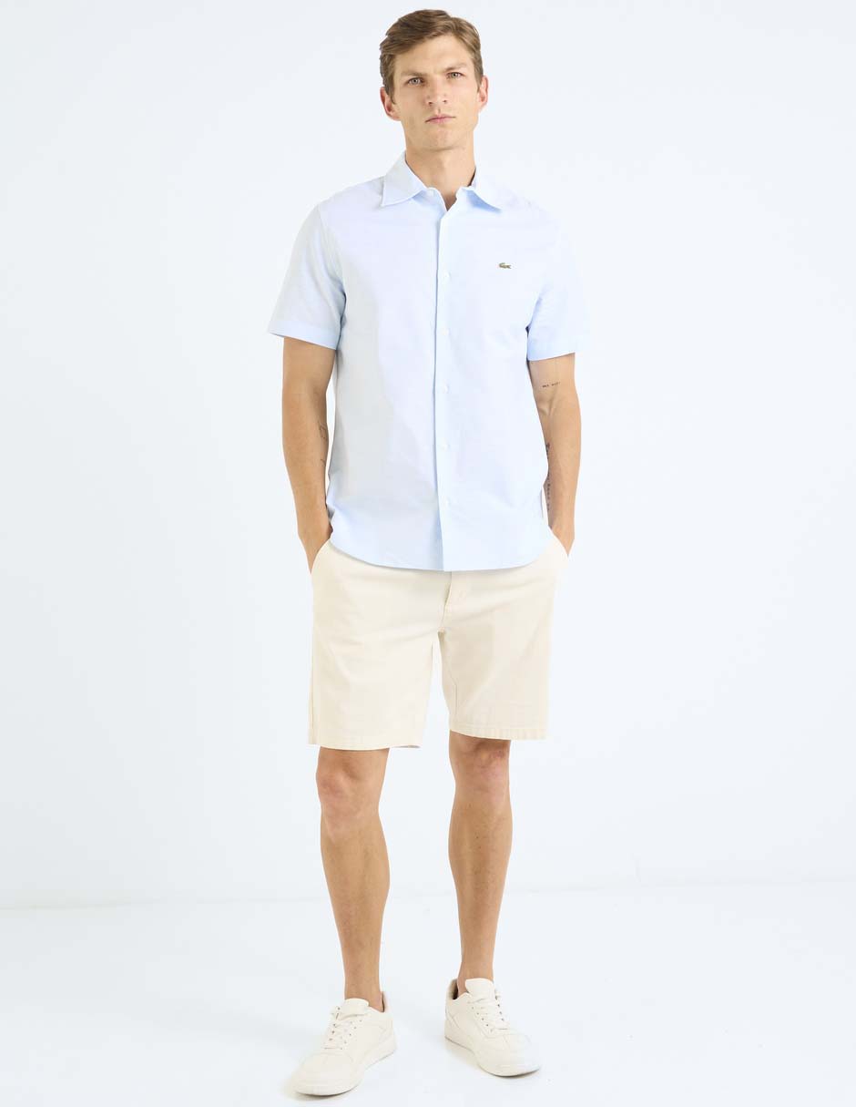 Camisa casual de algodón manga corta para hombre 3