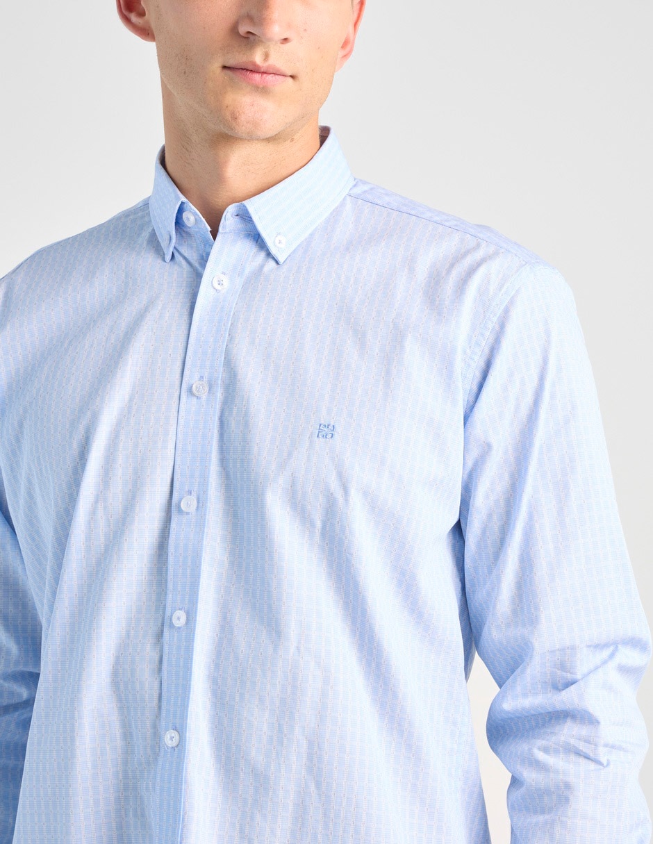 Camisa casual de algodón manga larga para hombre 3