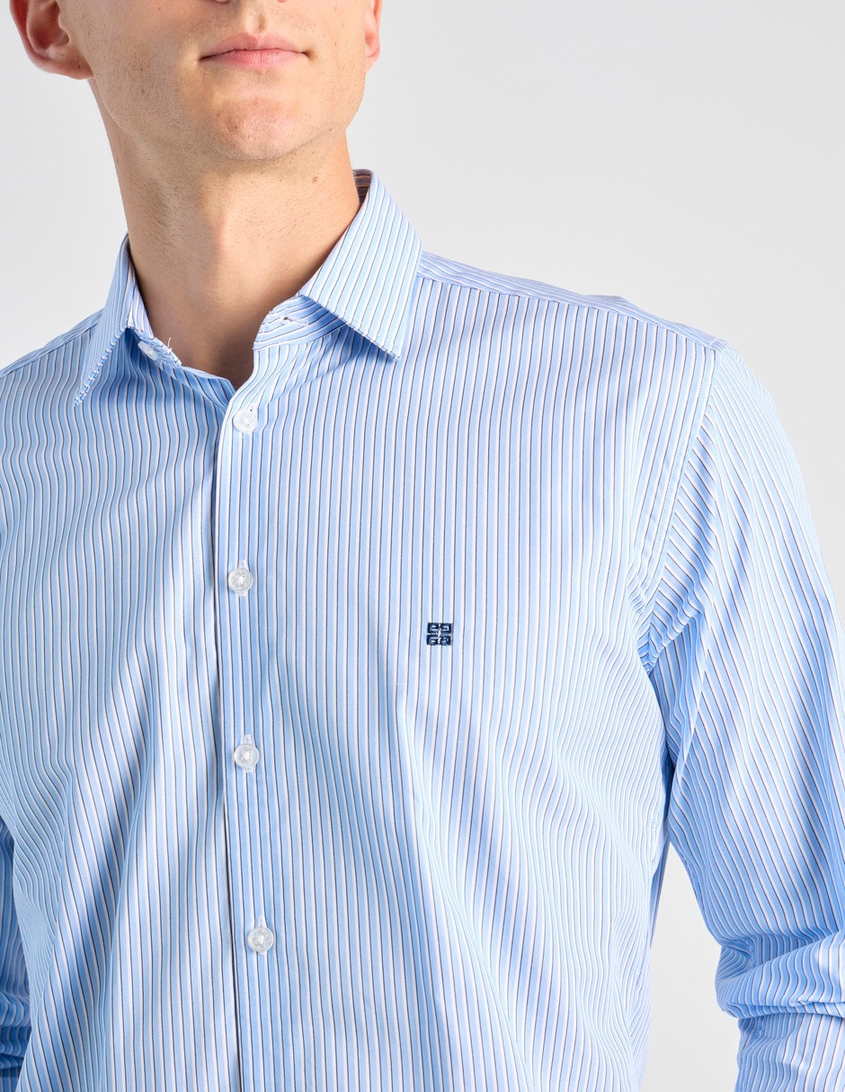 Camisa casual givenchy de algodón manga larga para hombre