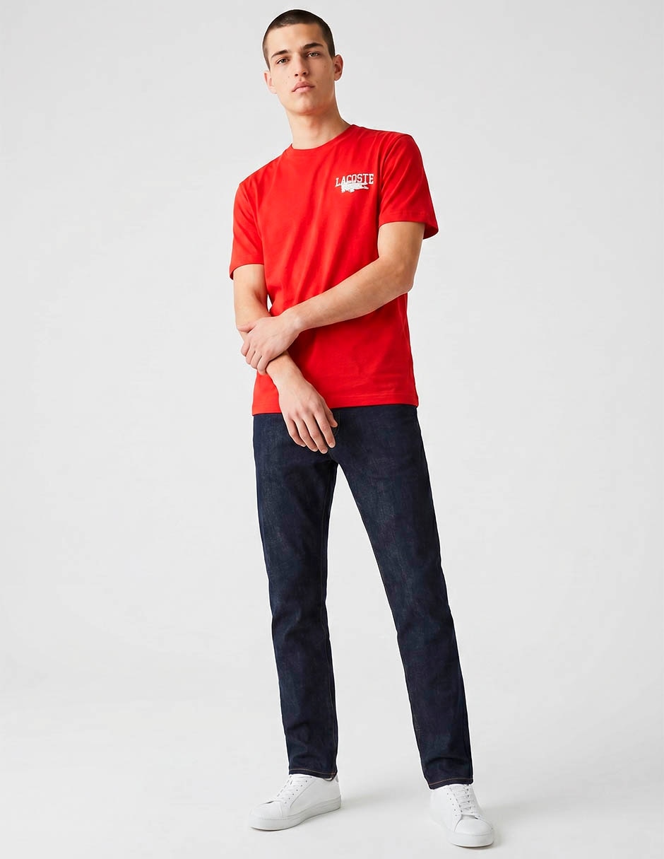 Playera lacoste cuello redondo para hombre