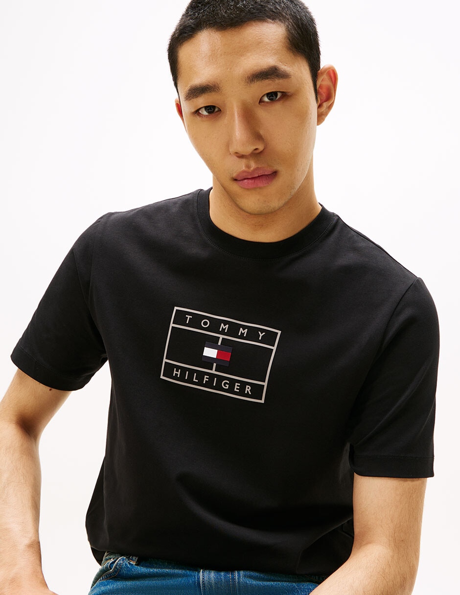 Playera tommy hilfiger cuello redondo para hombre