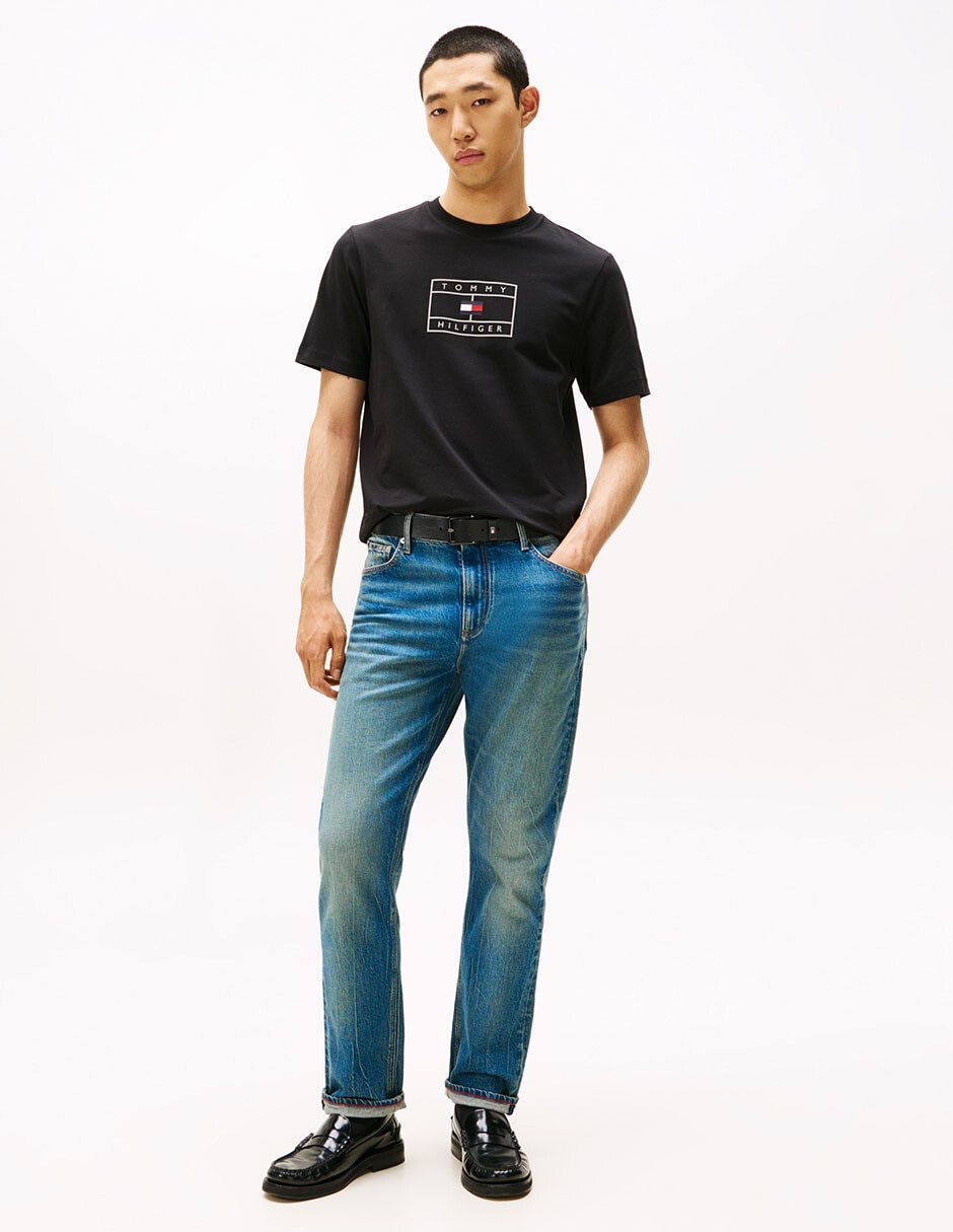 Playera tommy hilfiger cuello redondo para hombre