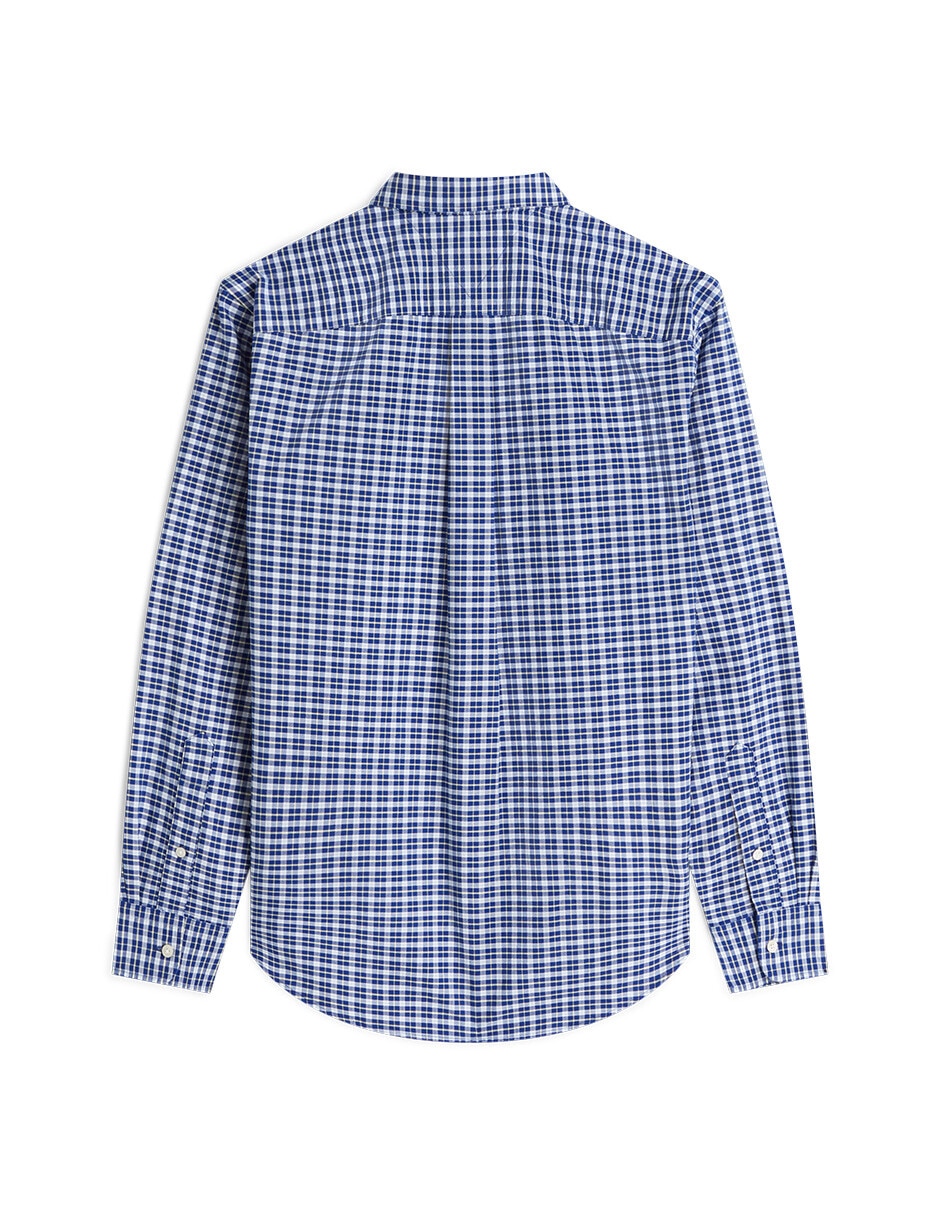 Camisa casual hilfiger de algodón manga larga para hombre 2