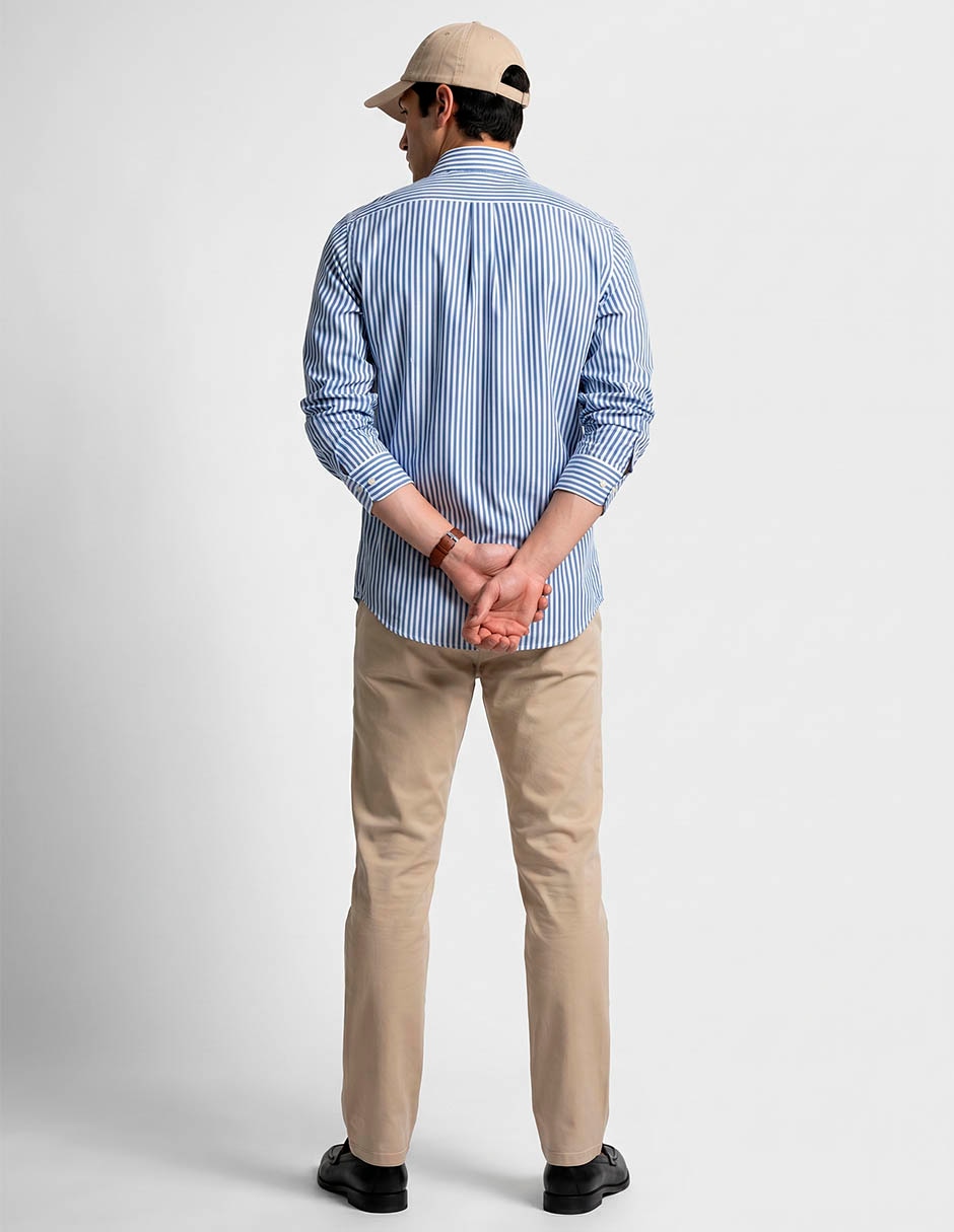 Camisa formal Scappino manga larga para hombre