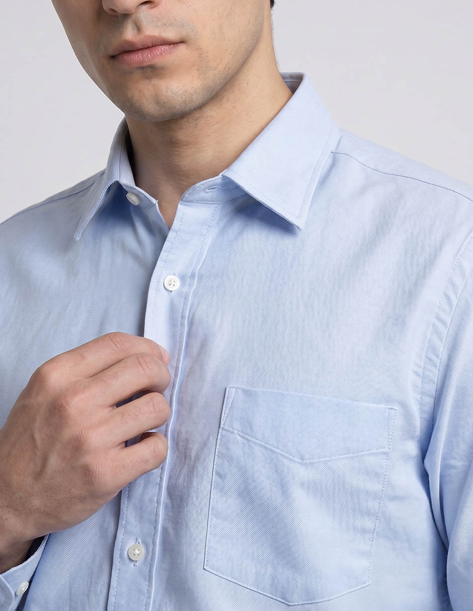 Camisa de vestir de manga larga para hombre