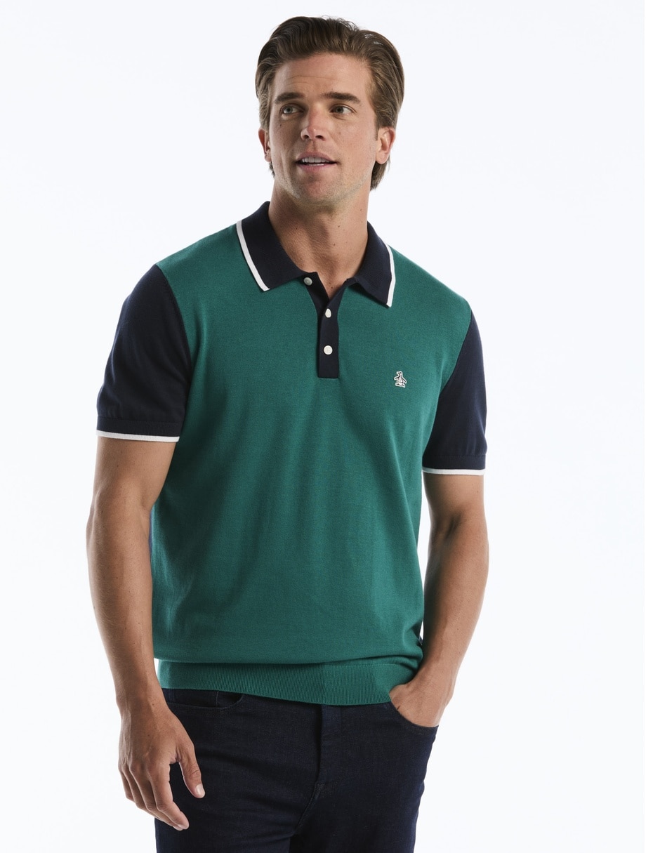 Playera tipo polo polos penguin para hombre
