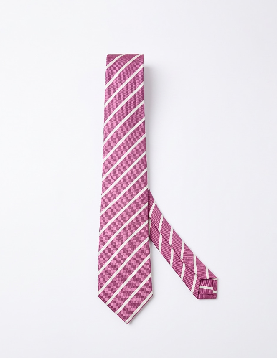 Corbata (6-8.5 cm) de seda estampado a rayas para hombre Corbata (6-8.5 cm) de seda estampado a rayas para hombre