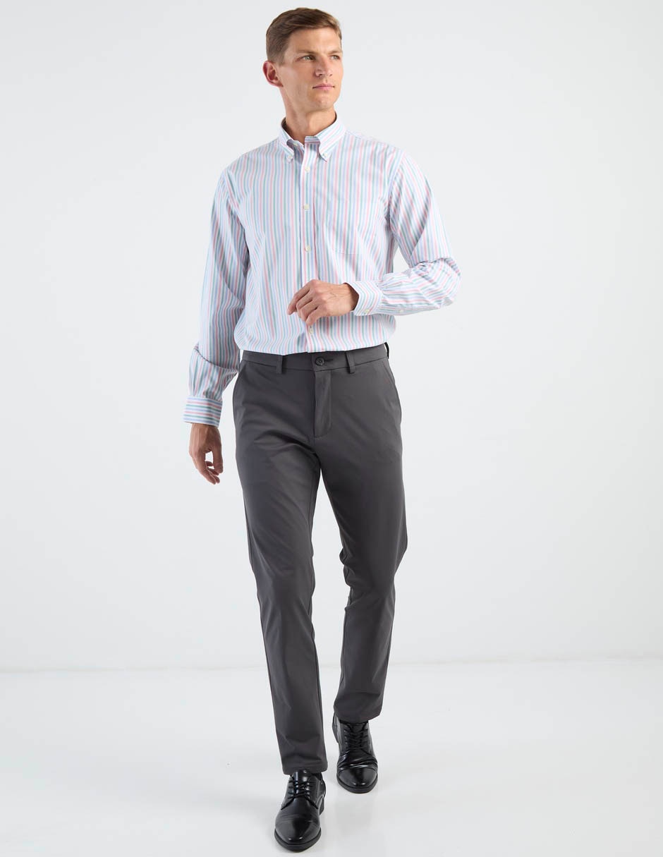 Camisa casual de algodón manga larga para hombre 3