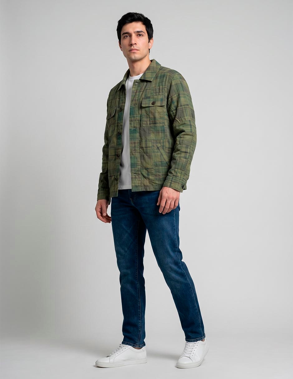 Camisa casual brooks brothers de algodón manga larga para hombre
