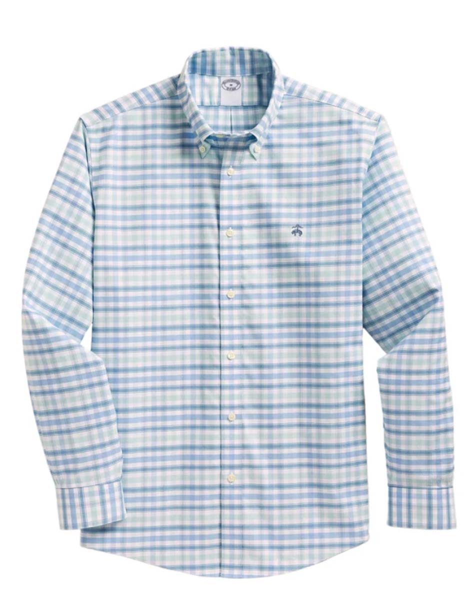 Sobrecamisa Casual Brooks Brothers De Algod—n Manga Larga Para Hombre