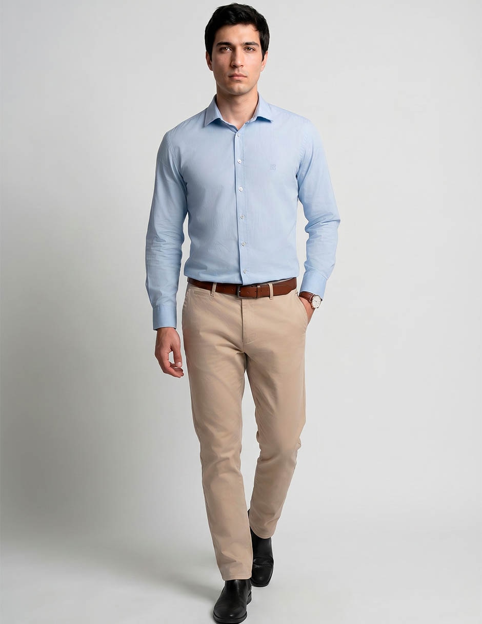 Camisa casual givenchy de algodón manga larga para hombre