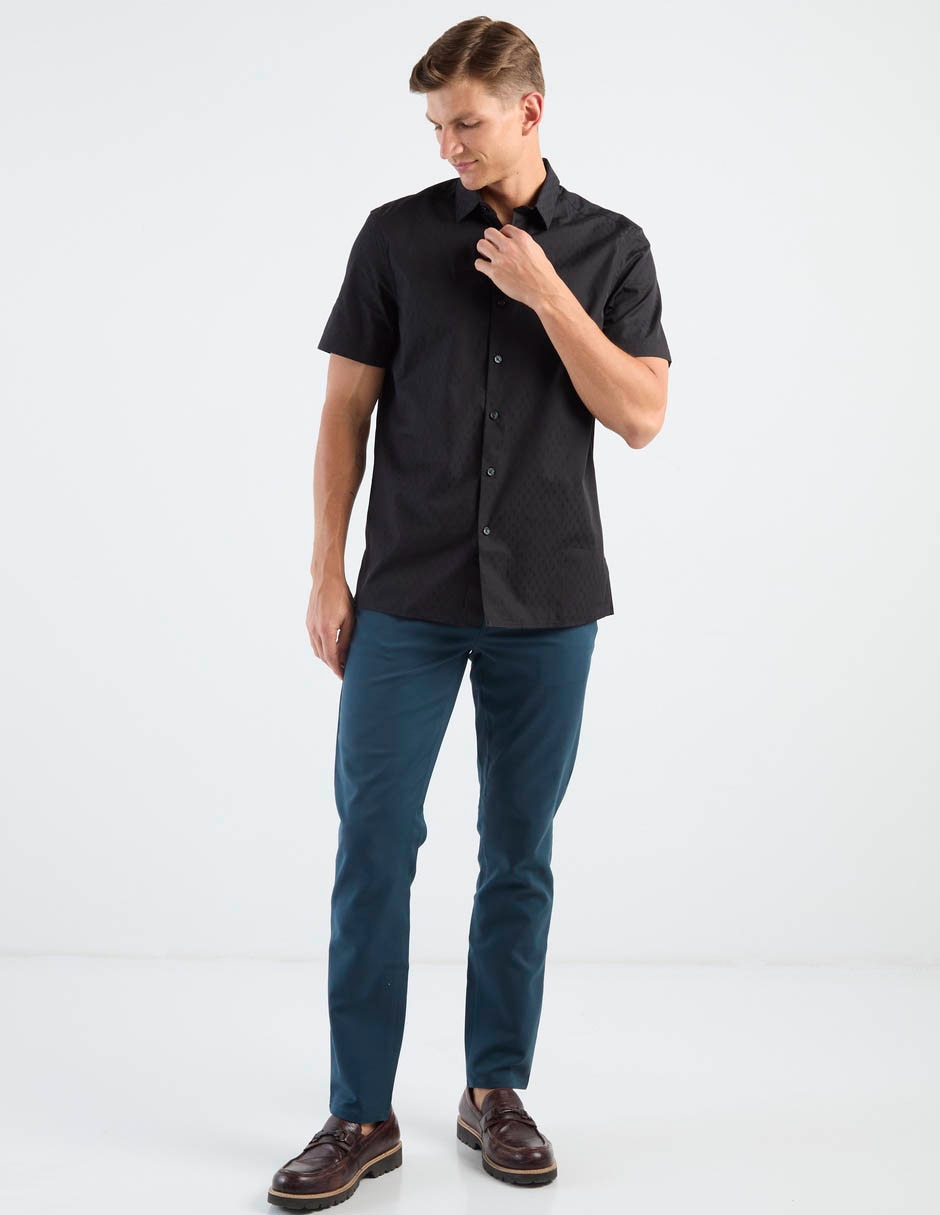 Camisa casual de algodón manga corta para hombre 4