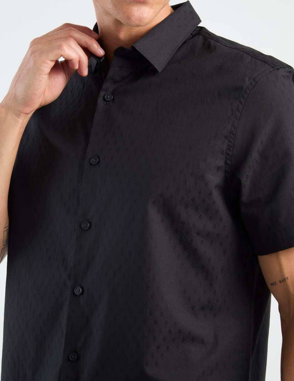 Camisa casual de algodón manga corta para hombre 3