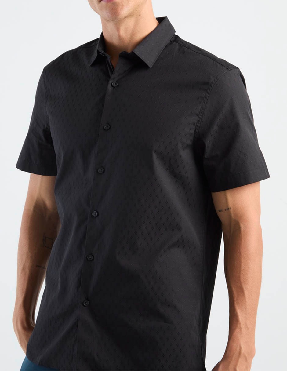 Camisa casual de algodón manga corta para hombre 2
