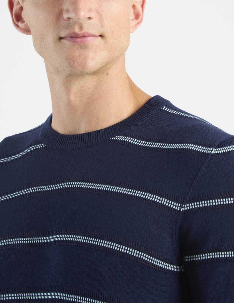 Suéter perry ellis cuello redondo para hombre