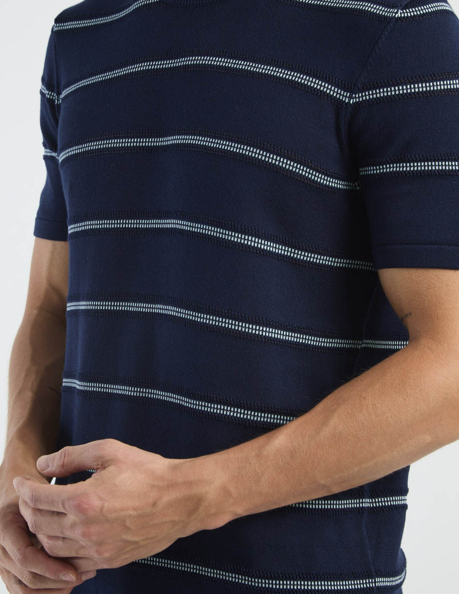 Suéter perry ellis cuello redondo para hombre