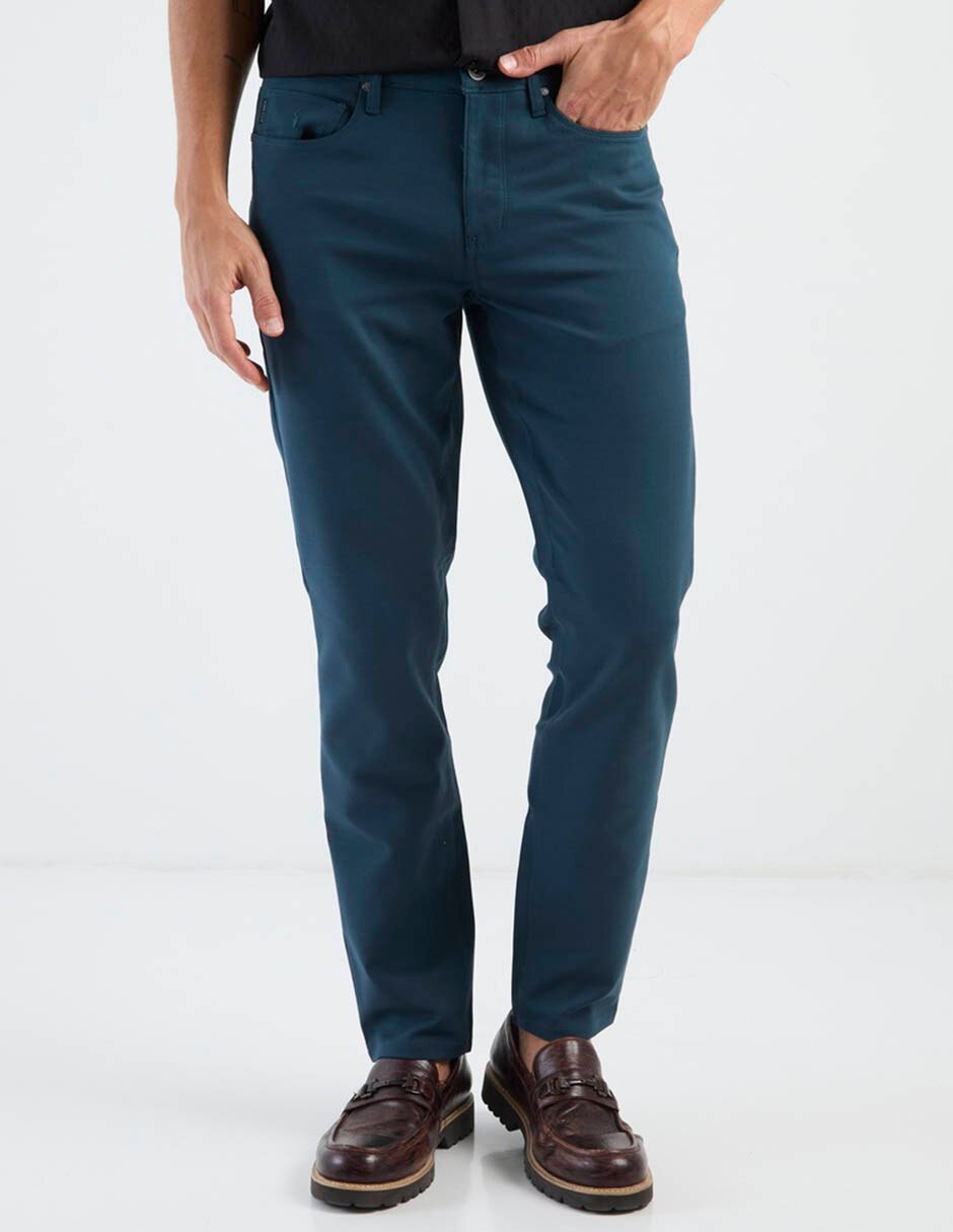 Pantalón casual regular slim de algodón para hombre Pantalón casual regular slim de algodón para hombre