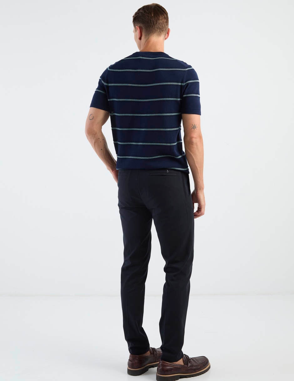 Pantalón chino regular de algodón para hombre 5
