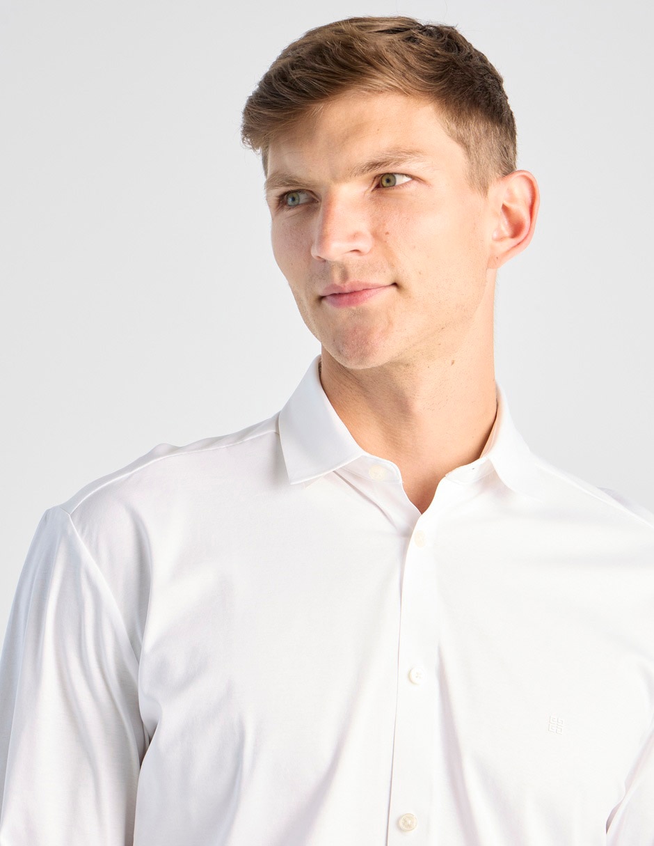 Camisa/Sobrecamisa Casual De (Si Aplica) Algodón Y Poliéster Manga Larga Para Hombre 3