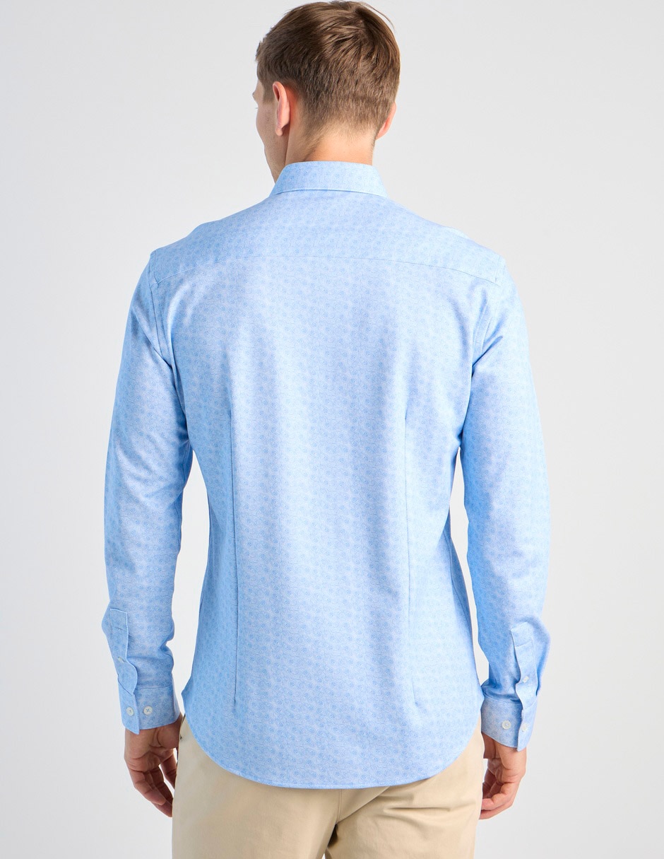 Camisa casual manga larga para hombre 4