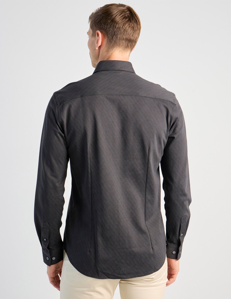 Camisa casual manga larga para hombre 5