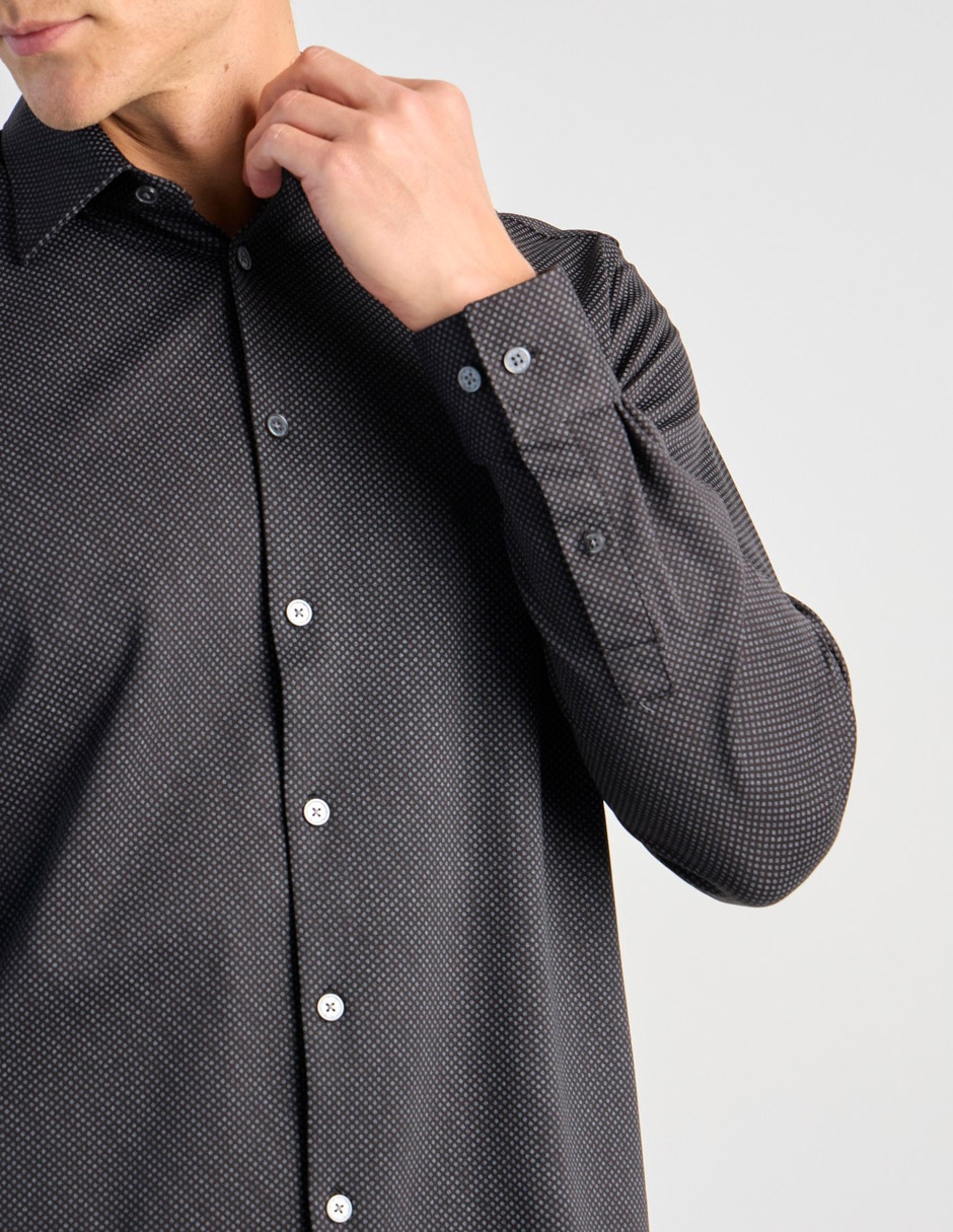 Camisa casual manga larga para hombre