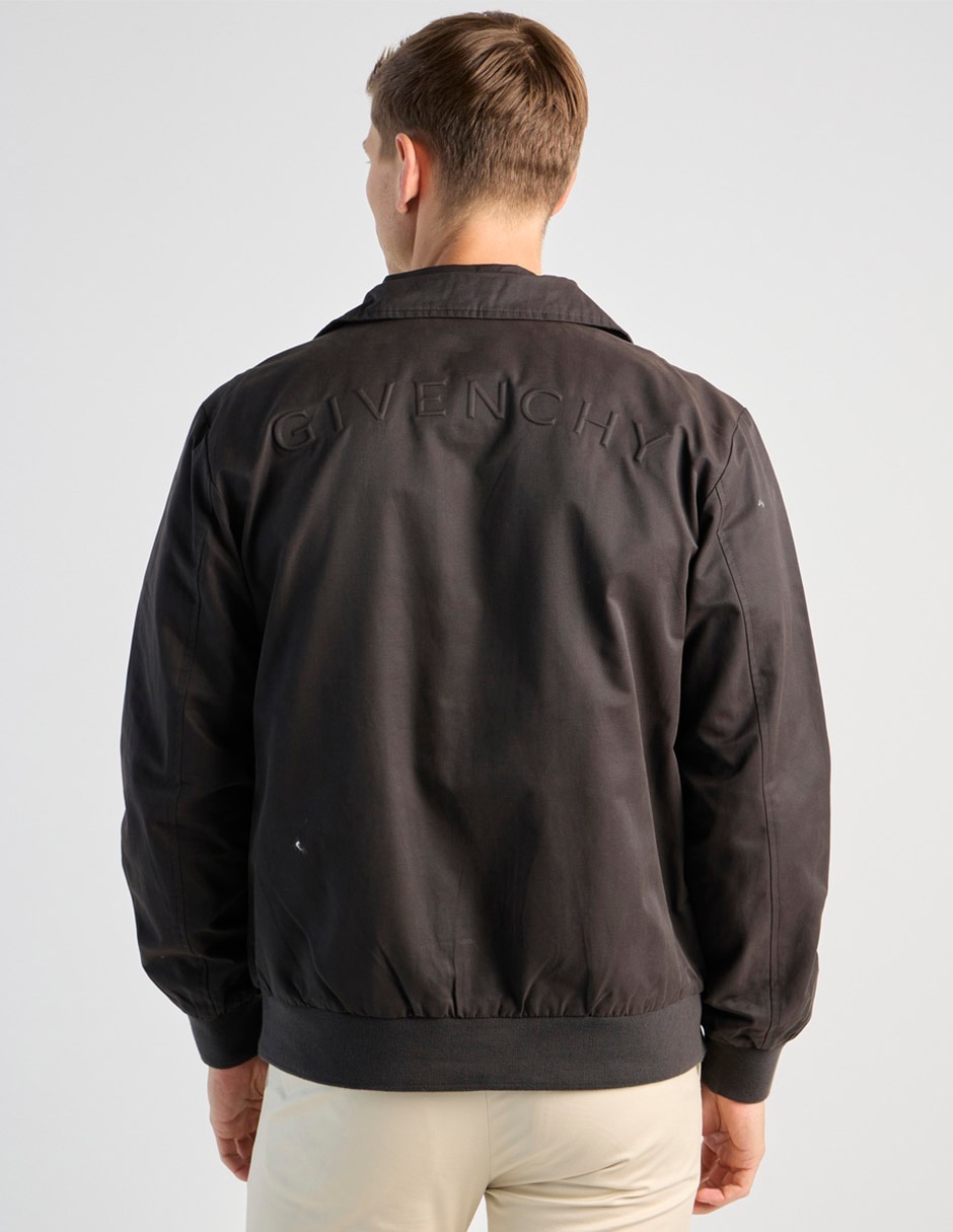 Chamarra beisbolera con bolsillos para hombre
