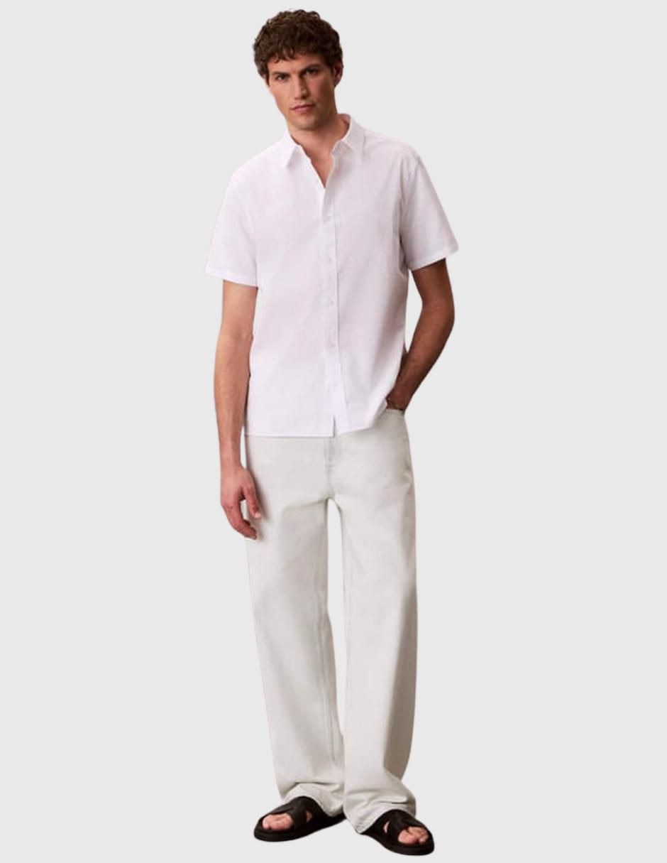 Camisa casual manga corta para hombre
