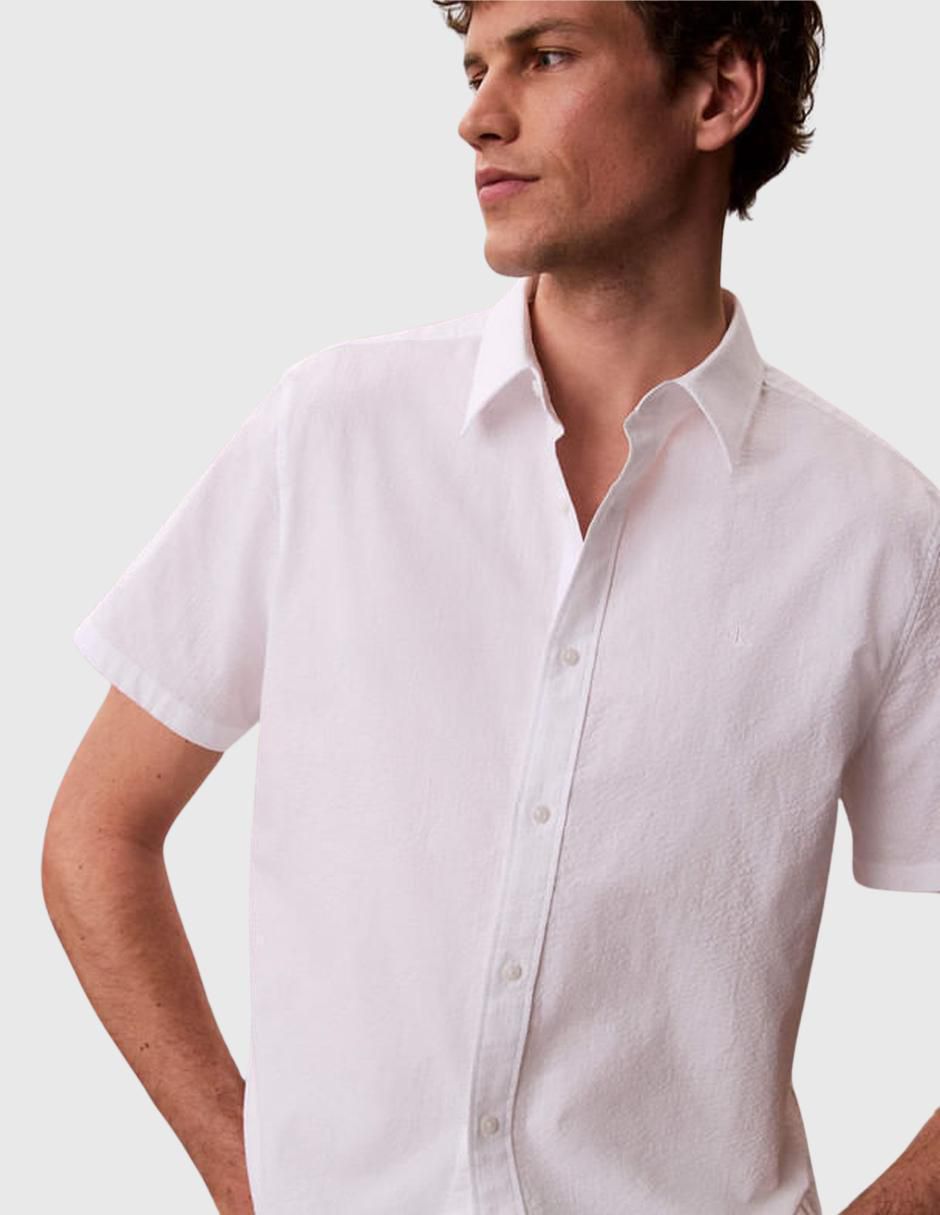 Camisa casual manga corta para hombre