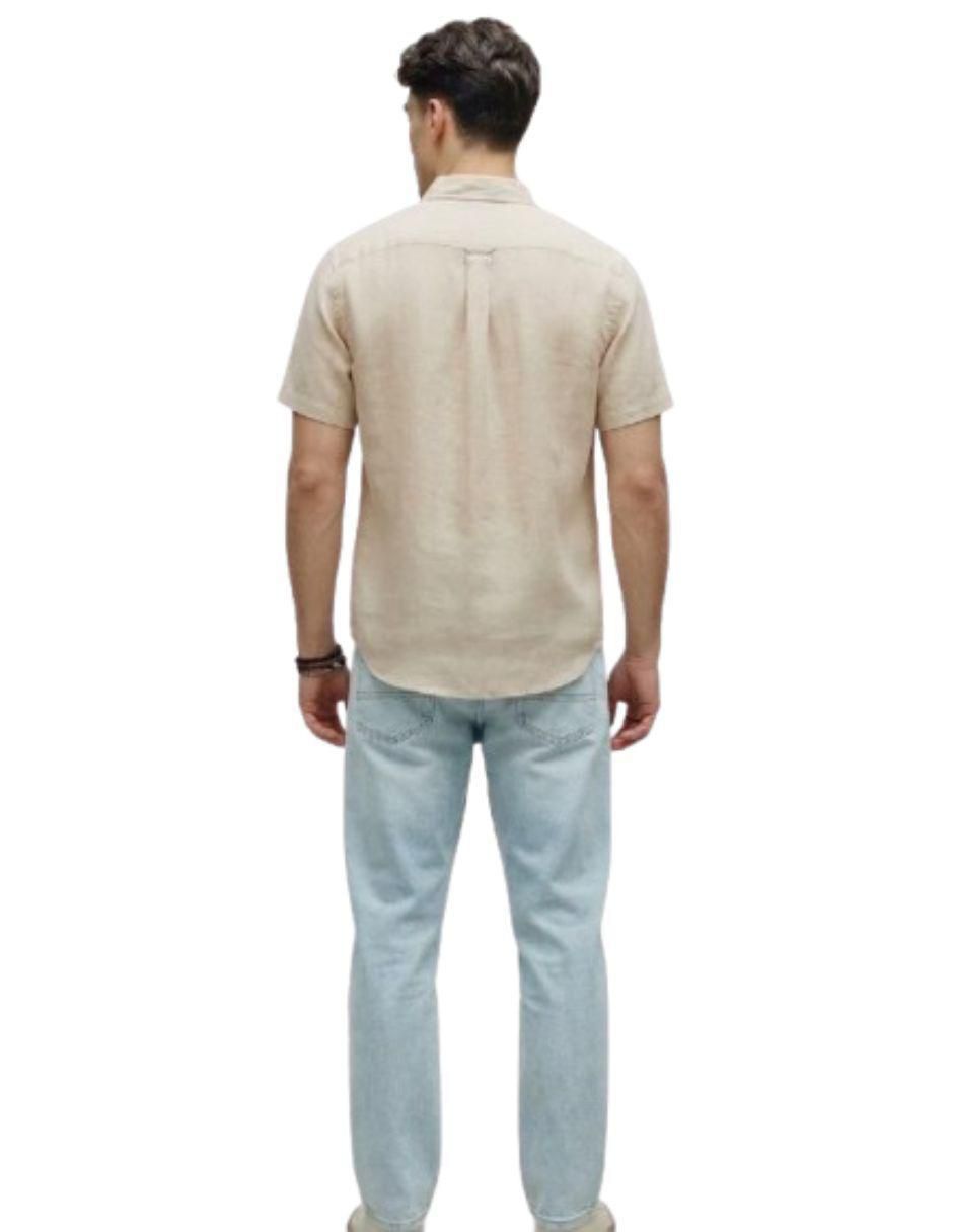 Camisa casual manga corta para hombre 5