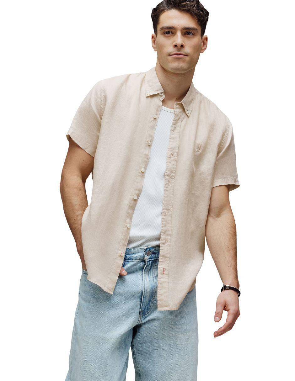 Camisa casual manga corta para hombre 4