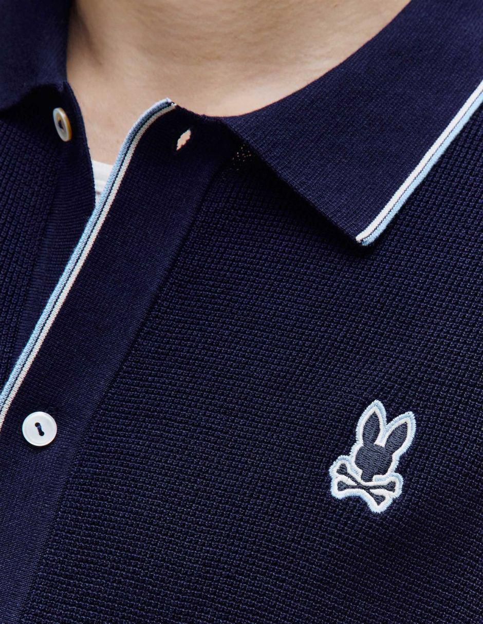 Camisa casual Psycho Bunny de algodón manga corta para hombre