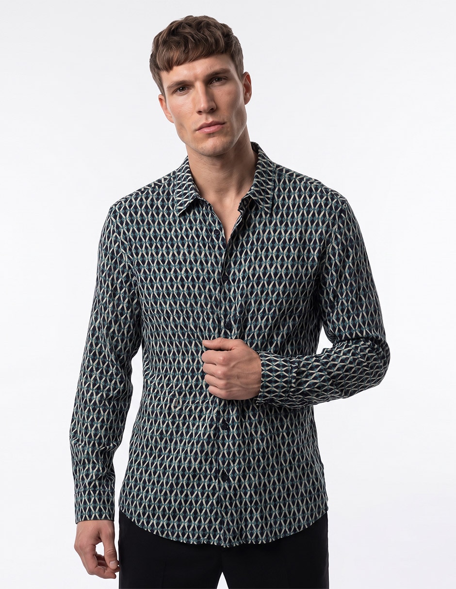 Camisa casual manga larga para hombre Camisa casual manga larga para hombre