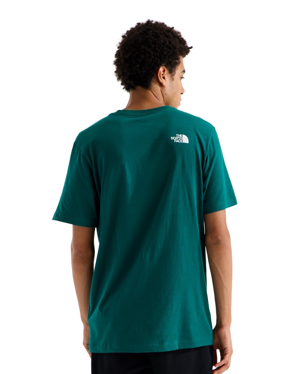 Playera the north face m nse reg ss tee-graphic cuello redondo para hombre