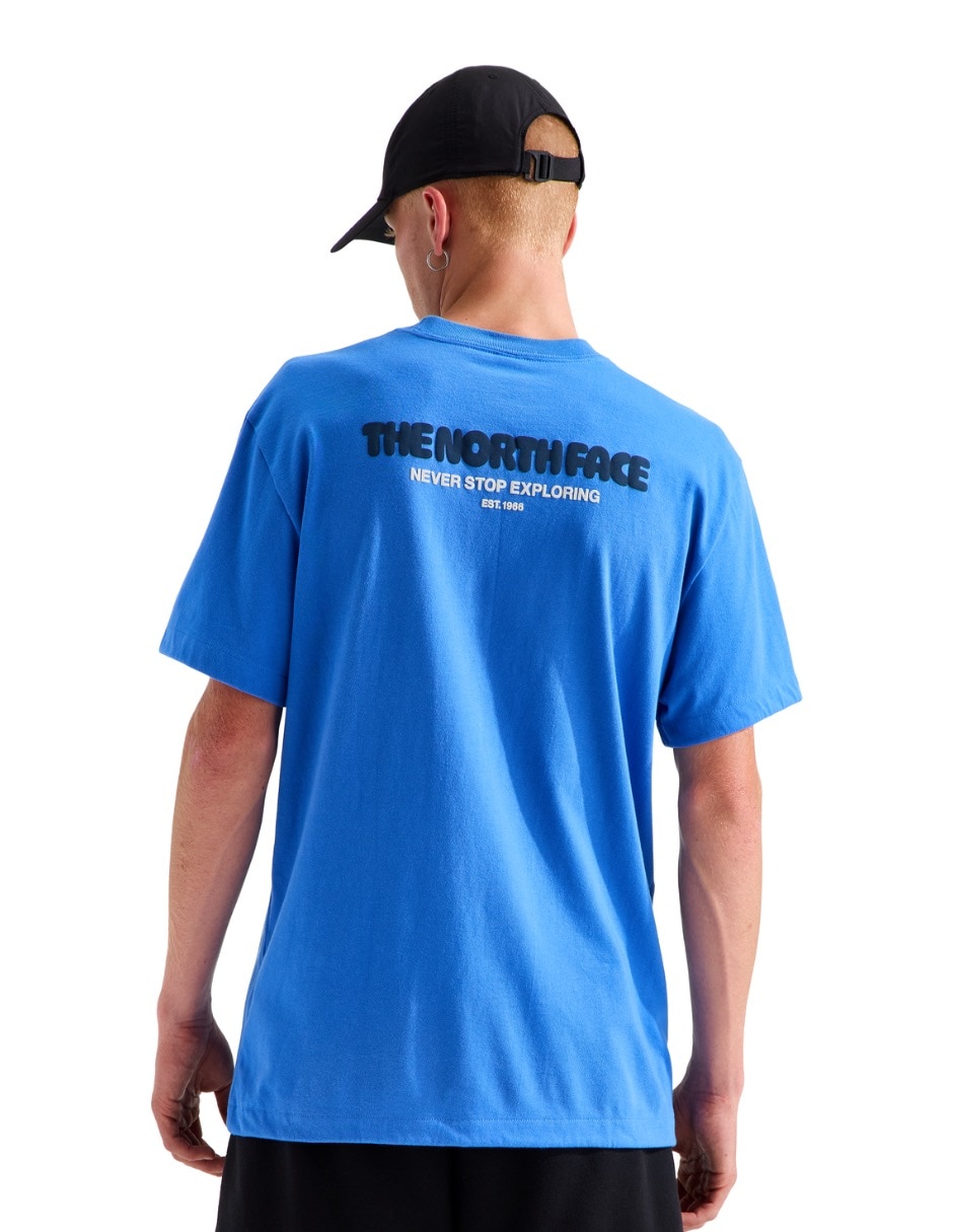 Playera the north face m explore fonts rlx ss pct tee-graphic cuello redondo para hombre